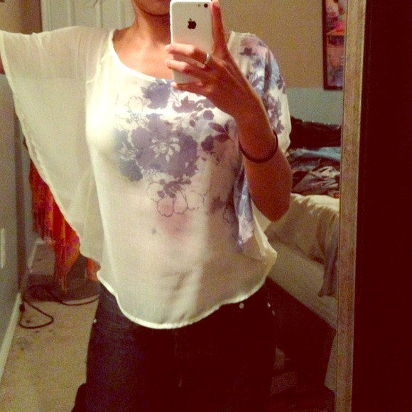 Off the shoulder floral top