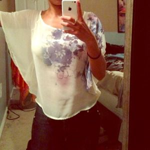 Off the shoulder floral top