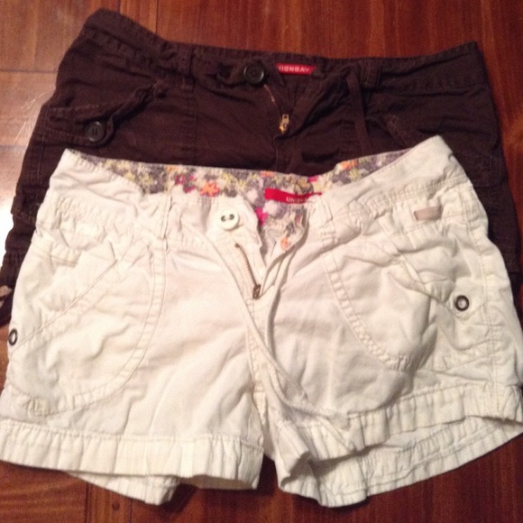 Two pairs of union bay shorts.