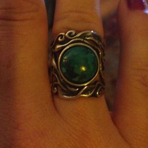 Sterling silver and turquoise ring