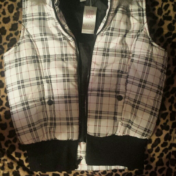 Plaid vest.
