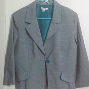 Beautiful grey and teal suit