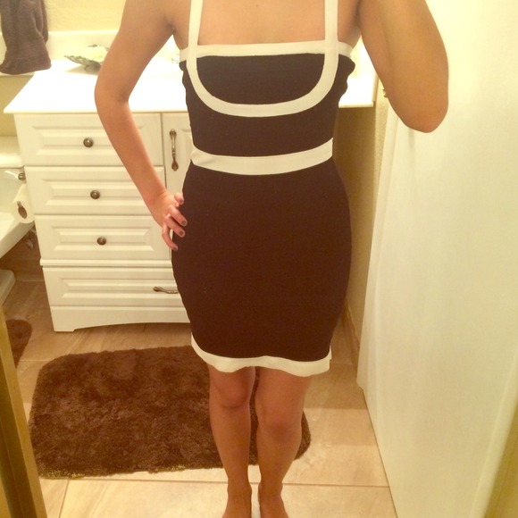 Black and white summer dress