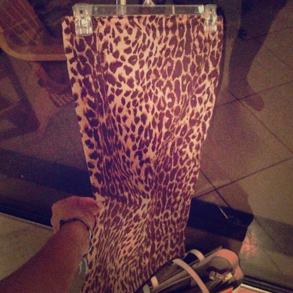 Pencil skirt animal print