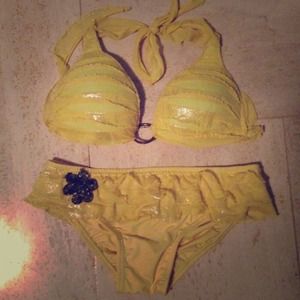 Yellow bikini! Brand new never worn
