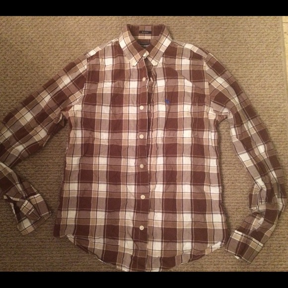 🚫SOLD Abercrombie&Fitch brown plaid