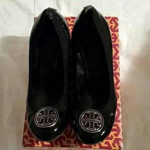 Black Patent Wedges