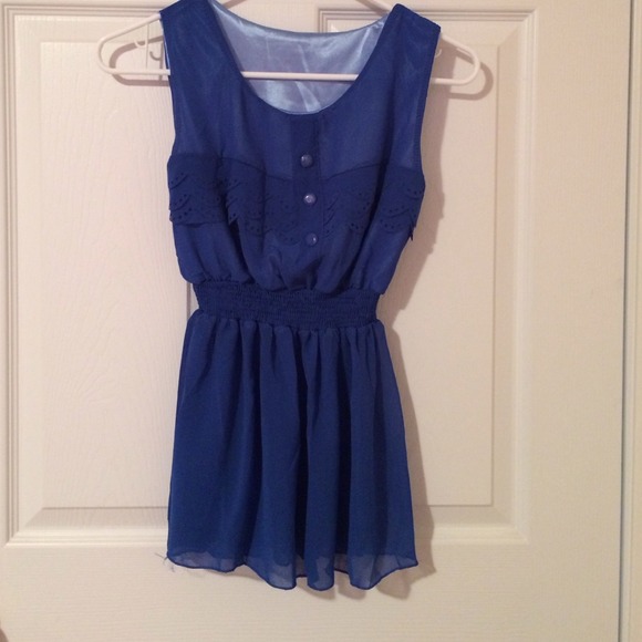 other Tops - Blue sleeveless top