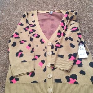 Leopard print sweater