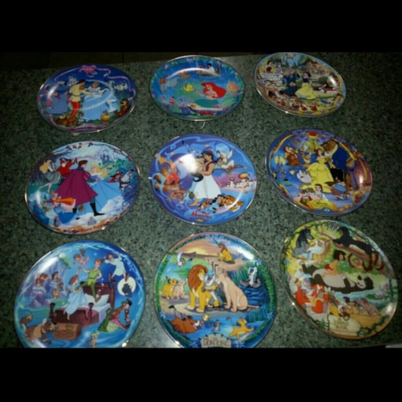 4 Princess Musical  Plates