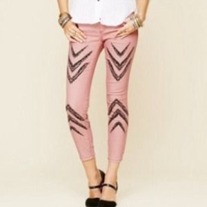 Free People Ankle length skinny jeans
