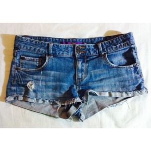 Destroyed Denim Shorts