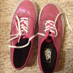 Sparkly pink vans