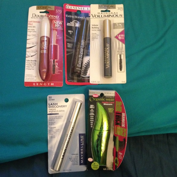 mascara lot: L'oreal, Rimmel, Maybelline, etc