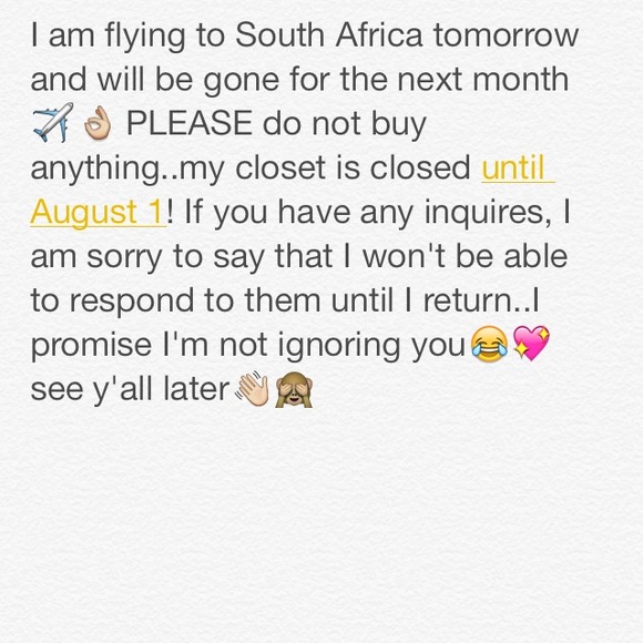 I AM LEAVING THE COUNTRY