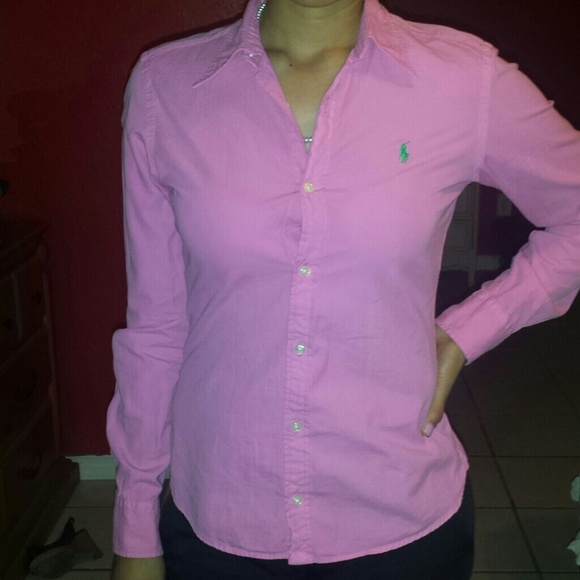 Pink office blouse