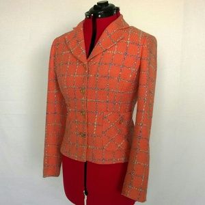 Neiman Marcus Orange Blazer