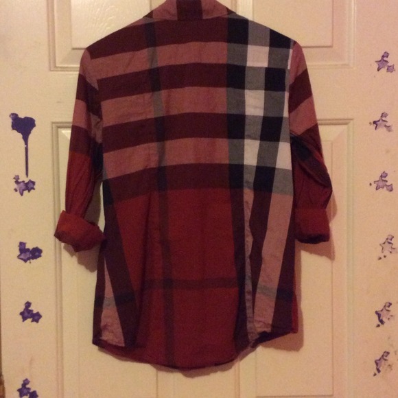 Burberry Red Check Shirt - Picture 2 of 4