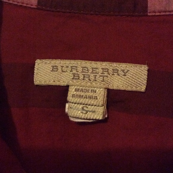 Burberry Red Check Shirt - Picture 3 of 4