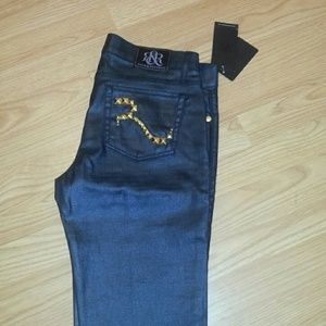 Rock & Republic Coated Straight Leg Jeans