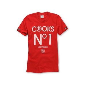 ✨Crooks and Castles Girls No 1 Red Tee Shirt
