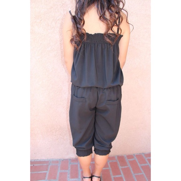 none Other - Black romper