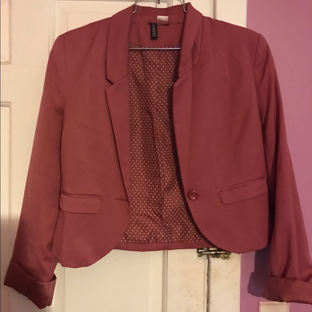 Sale ❗️Pink short Blazer with polka dots. H&M.