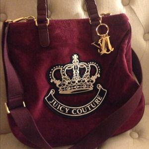Burgundy juicy couture cross body handbag