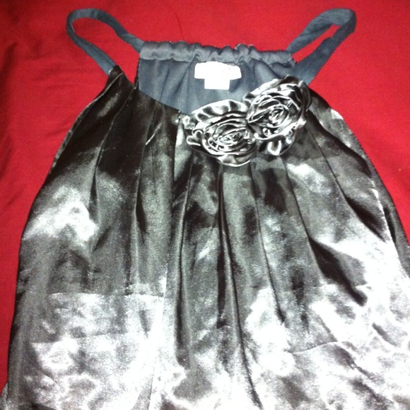 Satin grey dress