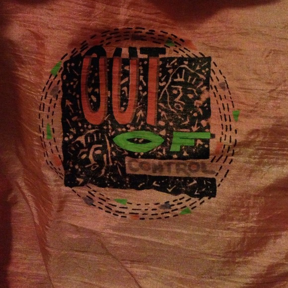 Vintage Out Of Control neon windbreaker - Picture 2 of 4