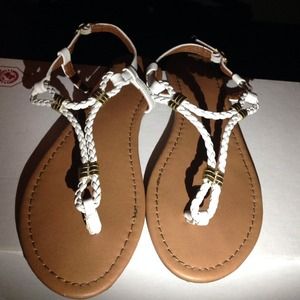 White sandals