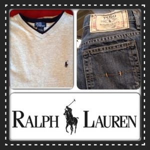 BUNDLE!!  Ralph Lauren boys jeans & tee