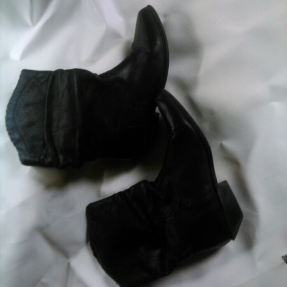 Leather vintage zodiac cowboy boots