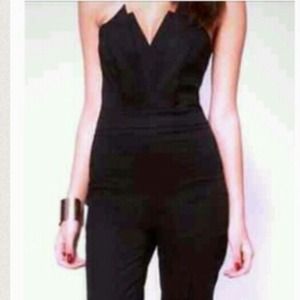 Asia black long jumpsuit