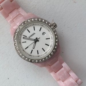 Pink Fossil Watch