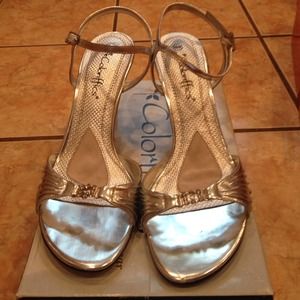 Kristy silver prom shoes