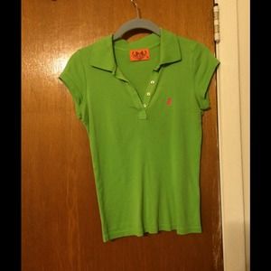 Juicy Couture Green Polo Size Small