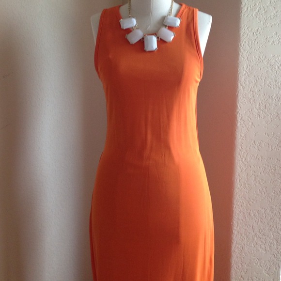 Orange BR maxi dress