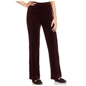 Purple velvet pants