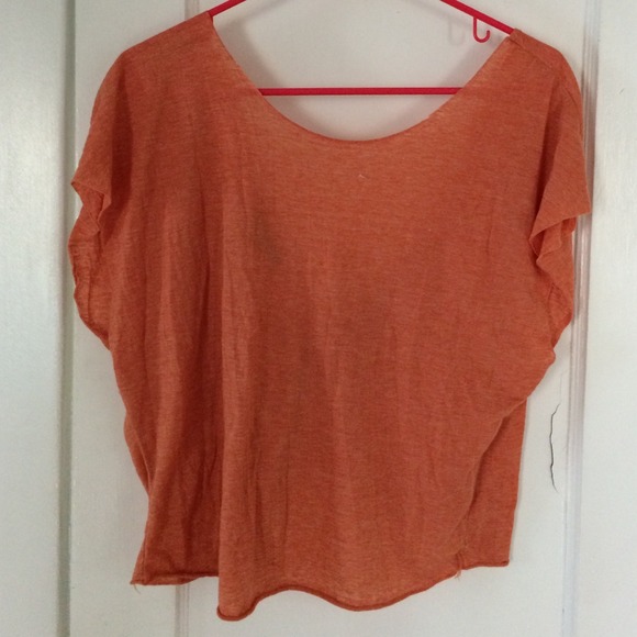 Orange Volcom Top w/ Twist Open Back - Picture 2 of 2