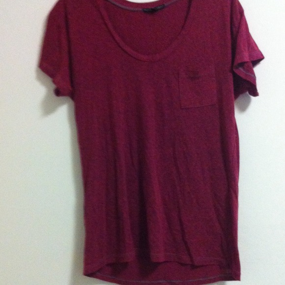 Oversized slouchy rich red shirt