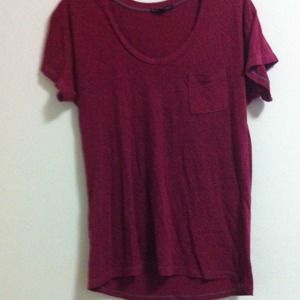 Oversized slouchy rich red shirt