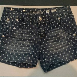 Miss me polka dot shorts size 27