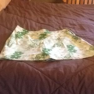 Green and lime green skort.