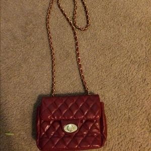 Super cute Maroon cross body purse