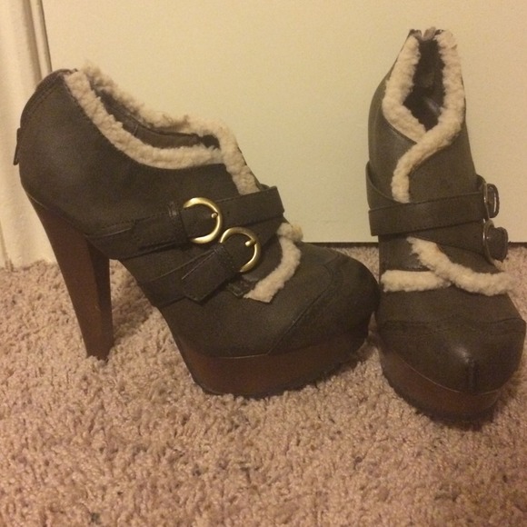 Brown booties