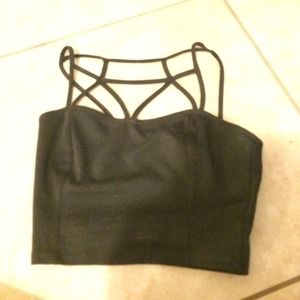Black crop top