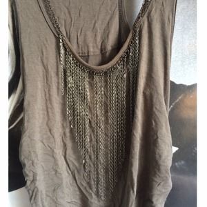 Forever 21 chain top with rouching on sides