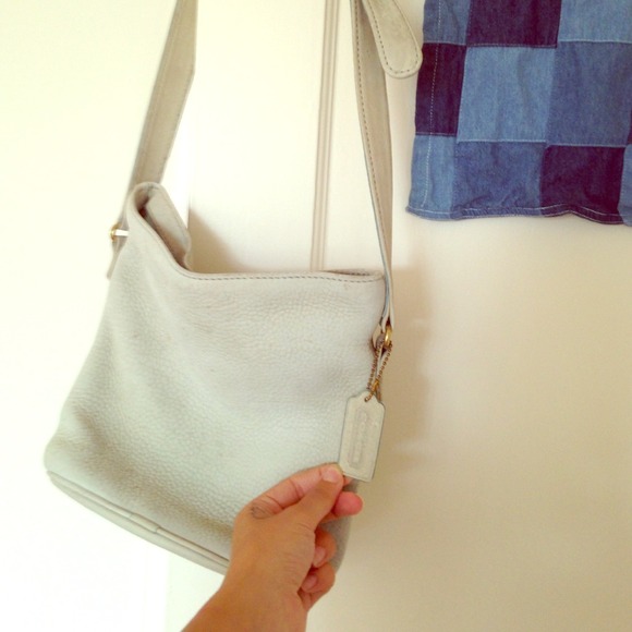 Coach mint green cross body bag