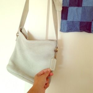 Coach mint green cross body bag